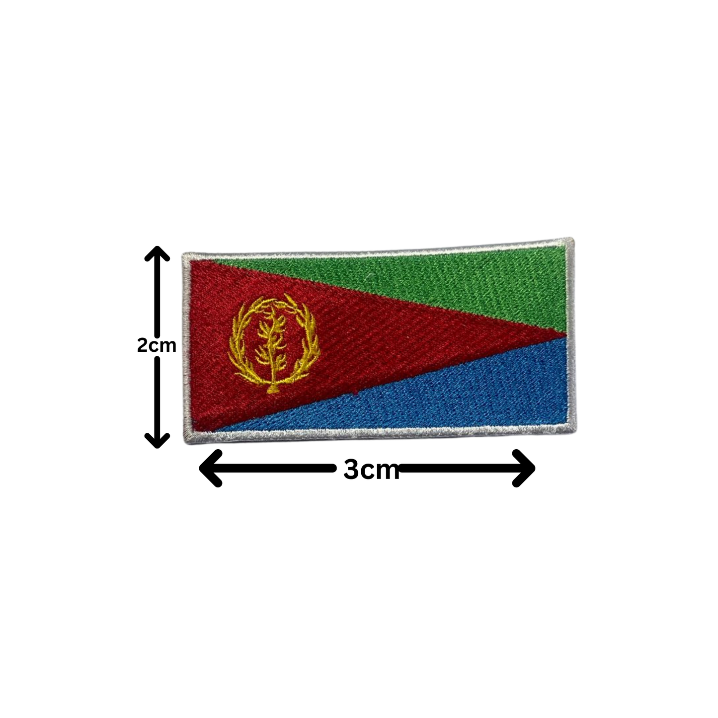 All Country Flag Patches (3 × 2 cm), Embroidered Iron-On/Sew On National Flags, Badge Traveler Gift Patch for Jacket, Backpack, Hat DIY Craft