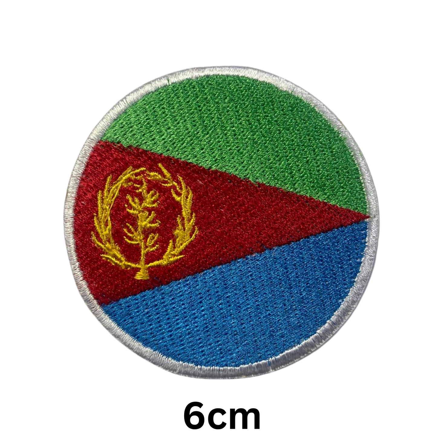 Round Flag Patch – 6cm Circular Embroidered Iron On / Sew On National Flag Badge | All Countries | Tactical Military Emblem for Hats, Jackets, Backpacks, Uniforms – Choose Your Country (A-J)