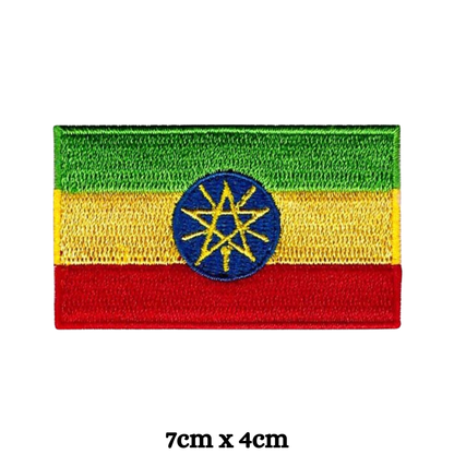 Country Flag Embroidered Patch – Iron On / Sew On National Flag Badge | All Countries Available | Jacket, Backpack, Hat, Uniform – Choose Your Country (A-J)