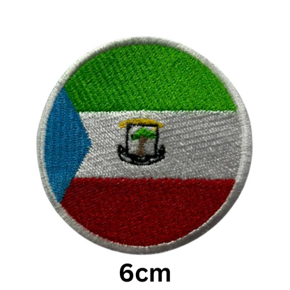 Round Flag Patch – 6cm Circular Embroidered Iron On / Sew On National Flag Badge | All Countries | Tactical Military Emblem for Hats, Jackets, Backpacks, Uniforms – Choose Your Country (A-J)