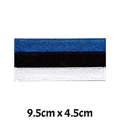 All Country Flag Patches (9.5 × 4.5 cm), Embroidered Iron-On/Sew-On National Flag Badges for Jacket, Backpack, Hat, Bags and DIY Craft (A-J)
