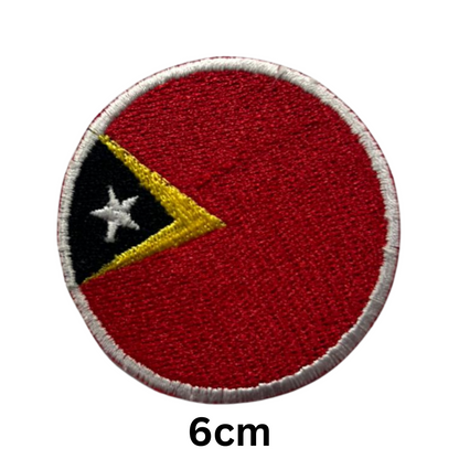Round Flag Patch – 6cm Circular Embroidered Iron On / Sew On National Flag Badge | All Countries | Tactical Military Emblem for Hats, Jackets, Backpacks, Uniforms – Choose Your Country (T-Z)