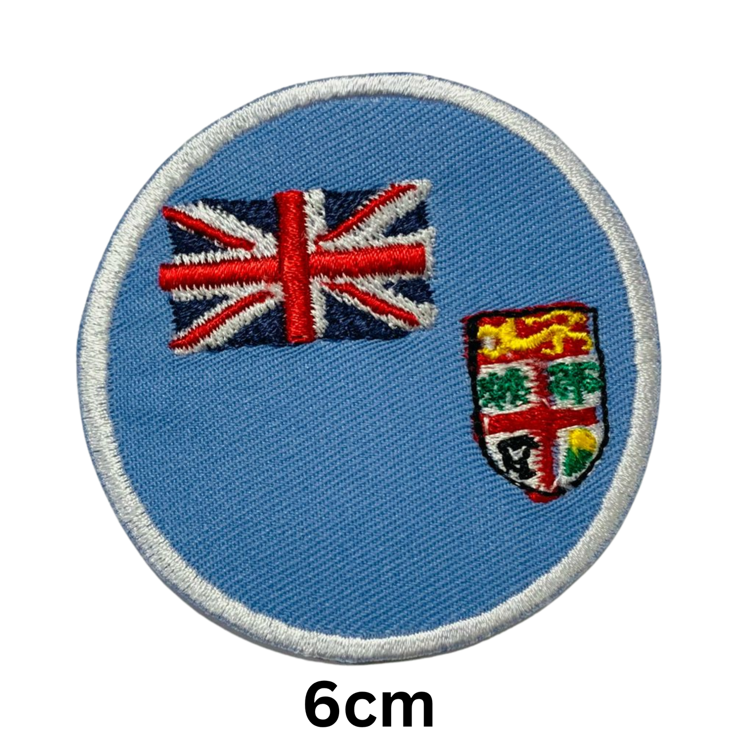 Round Flag Patch – 6cm Circular Embroidered Iron On / Sew On National Flag Badge | All Countries | Tactical Military Emblem for Hats, Jackets, Backpacks, Uniforms – Choose Your Country (A-J)