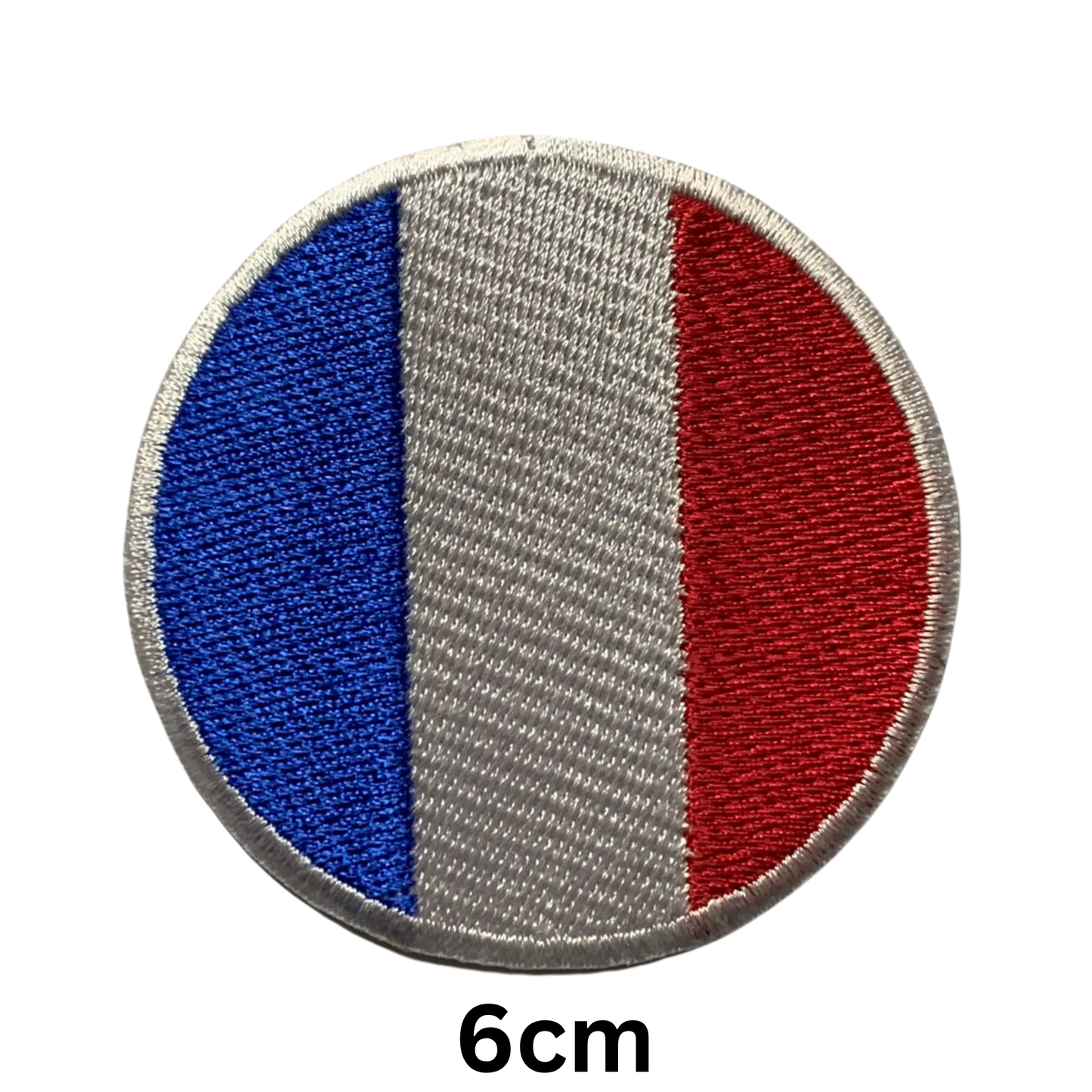 Round Flag Patch – 6cm Circular Embroidered Iron On / Sew On National Flag Badge | All Countries | Tactical Military Emblem for Hats, Jackets, Backpacks, Uniforms – Choose Your Country (A-J)