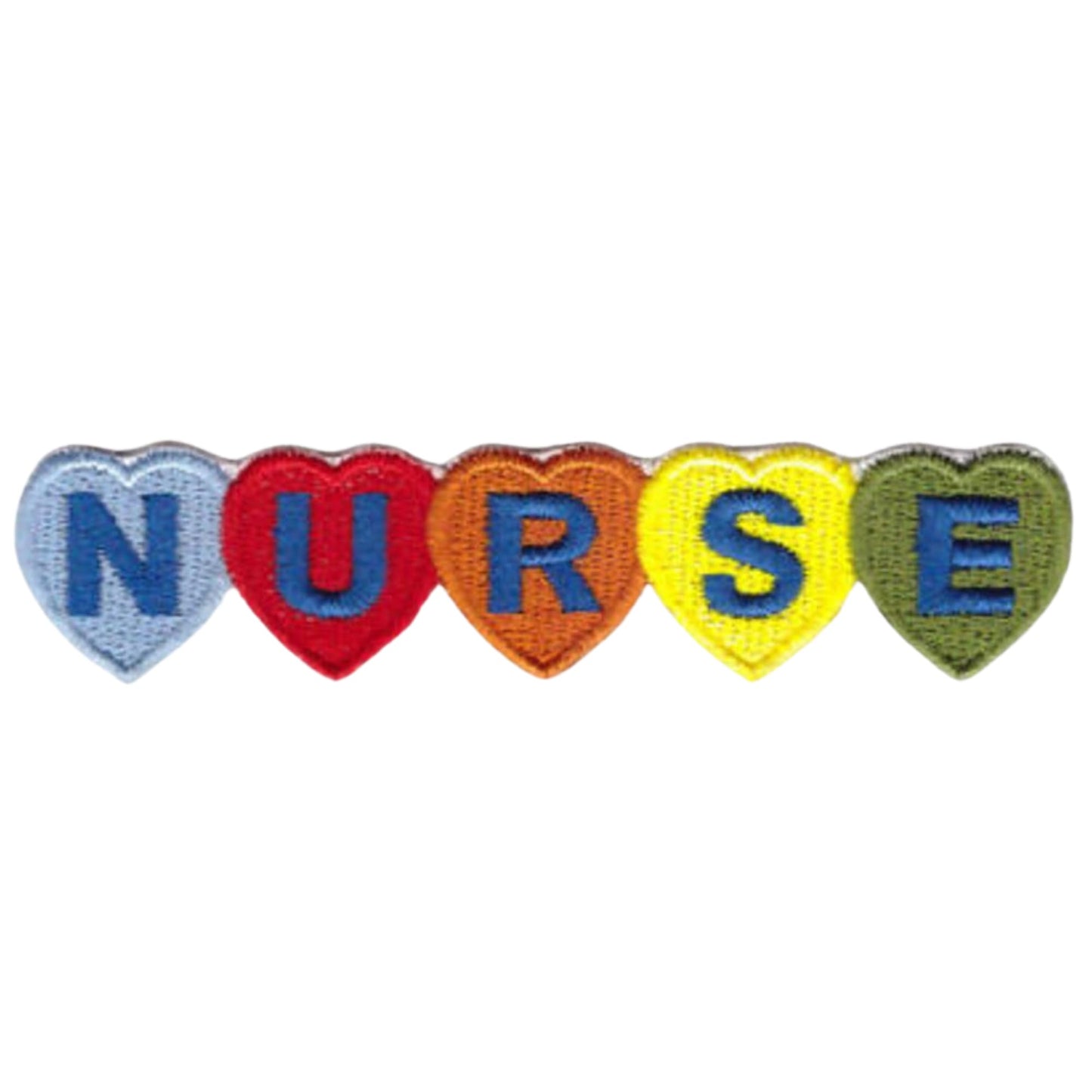 Nurse Health Lifestyle Embroidery Iron-On Patches for Clothing Sew-On Applique for DIY Crafts Denim Jackets Jeans Backpacks