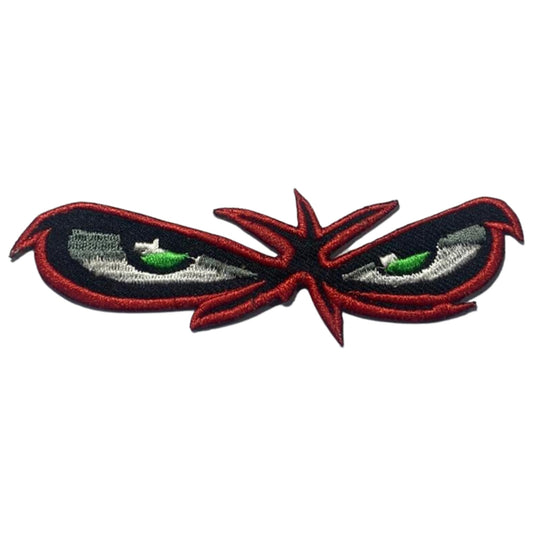 Angry Red Eyes Embroidery Iron-On Patches for Clothing Sew-On Applique for DIY Crafts Denim Jackets Jeans Backpacks