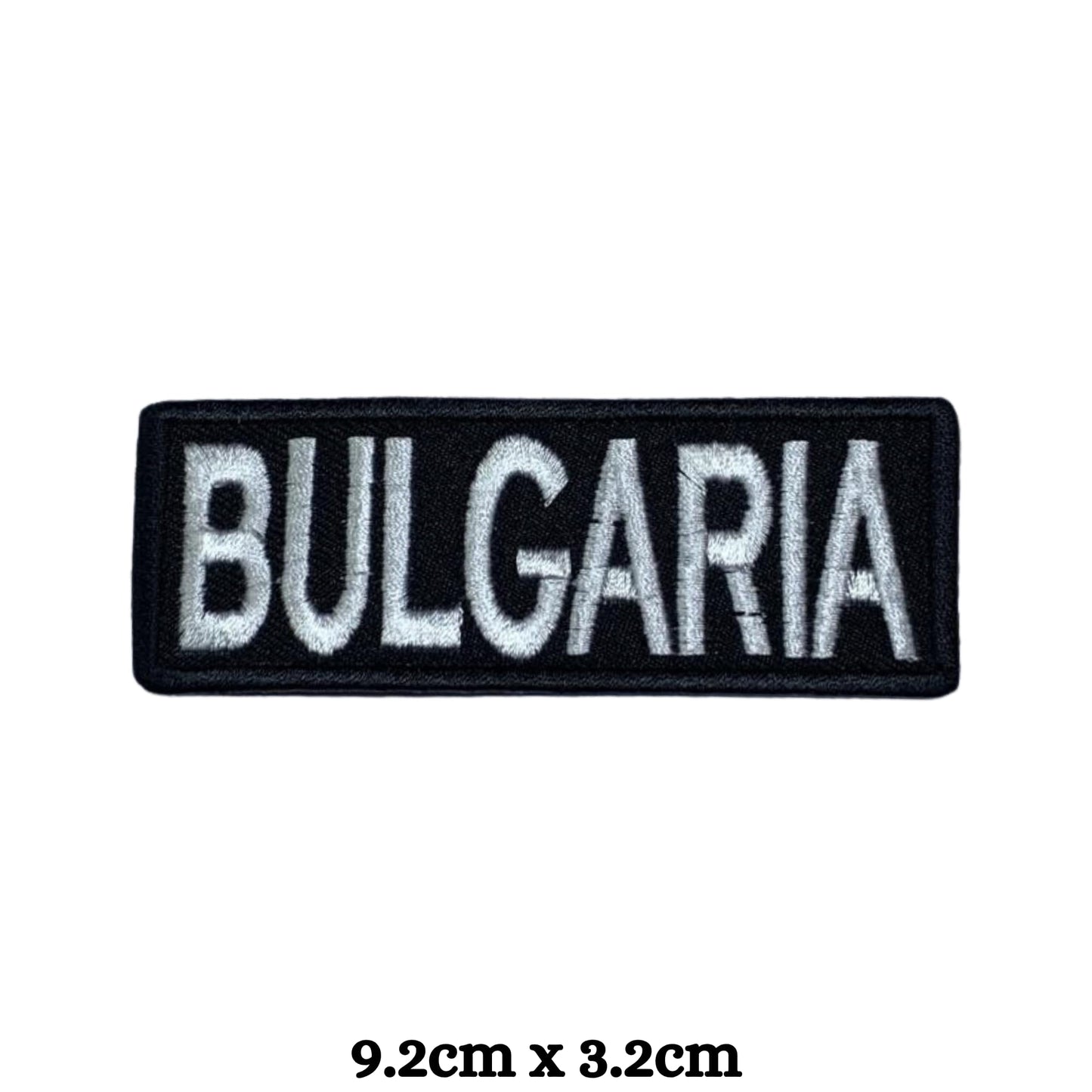 Bulgaria Flag Embroidered Patch Set, Iron-On or Sew-On Applique Badges, Rectangle Shield Round Heart Shapes, National Flag Emblem for Jackets, Backpacks, Hats, Uniforms and Various Sizes