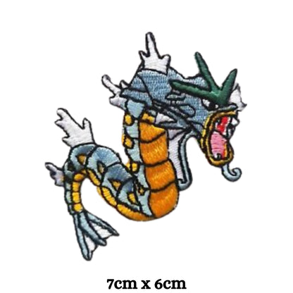 Angry Dragon Embroidery Iron-On Patches for Clothing Sew-On Applique for DIY Crafts Denim Jackets Jeans Backpacks