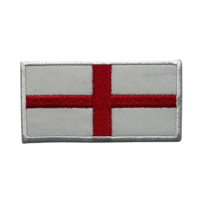 UK and England National Flag Embroidered Patches – Iron On/Sew On Badge in Different Shapes and Various Sizes for Jackets, Backpacks, Hats and DIY Crafts.