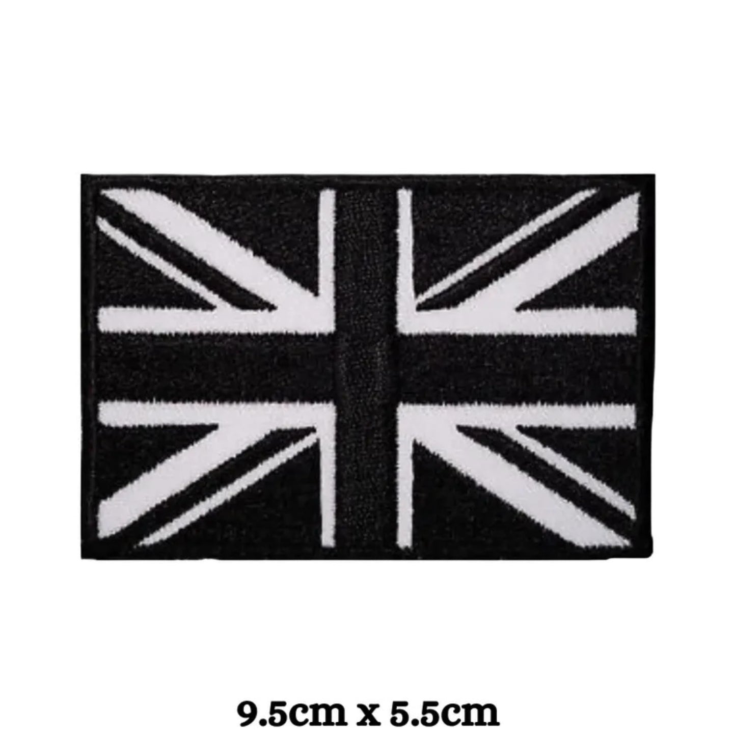 British Union Jack Patches United Kingdom Flag Patch Embroidered Iron-On Sew-On Badge for Military Uniform Jackets, Backpacks, Hats, and Clothing Set of 2