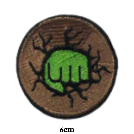 Punch Through Wall Embroidery Iron-On Patches for Clothing Sew-On Applique for DIY Crafts Denim Jackets Jeans Backpacks