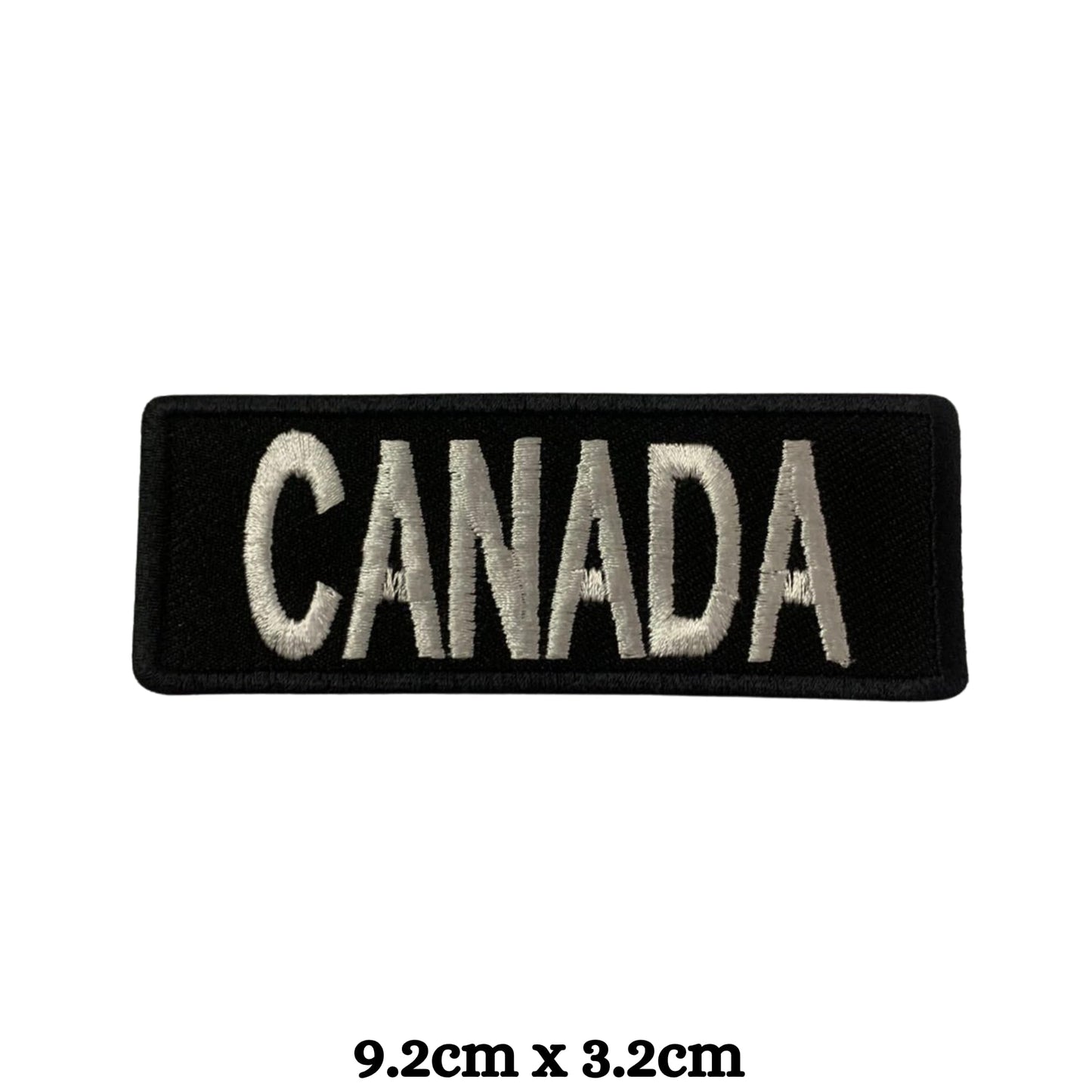 Canada Flag Embroidered Patches, Iron-On/Sew-On Applique, Shield, Round, Heart and Rectangle Flag Badges for Jackets, Bags, Uniforms, Various Sizes