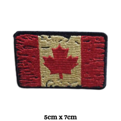 Canadian Flag Embroidery Iron-On Patches for Clothing Sew-On Applique for DIY Crafts Denim Jackets Jeans Backpacks