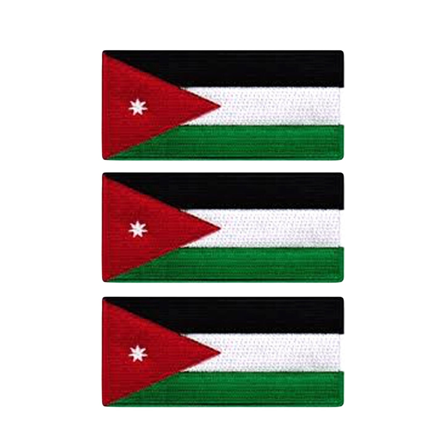3 Pieces All Countries Flag Patches, 7×4 cm Embroidered Iron-On/Sew On National Flags, World Country Badge Appliques for Vest, Jacket, Backpack, Hat, (K-S)
