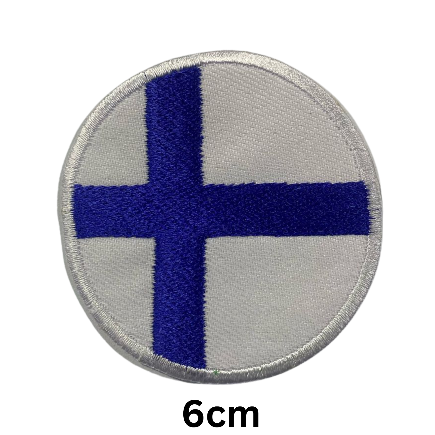 Round Flag Patch – 6cm Circular Embroidered Iron On / Sew On National Flag Badge | All Countries | Tactical Military Emblem for Hats, Jackets, Backpacks, Uniforms – Choose Your Country (A-J)