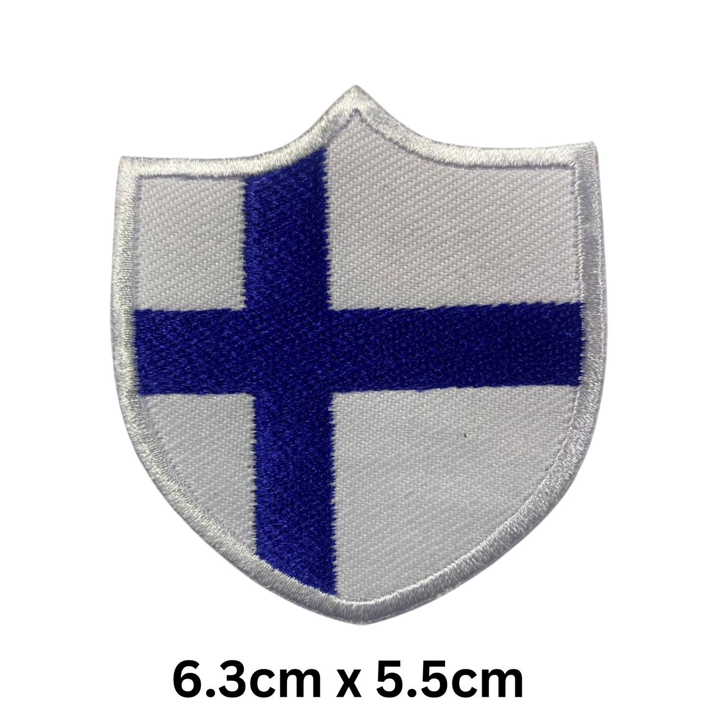 Shield Flag Patch – Embroidered Iron On / Sew On Shield Shaped National Flag Badge | All Countries Available | Heraldic Crest Patch for Jacket, Backpack, Biker Vest, Uniform – Choose Your Country (A-J)
