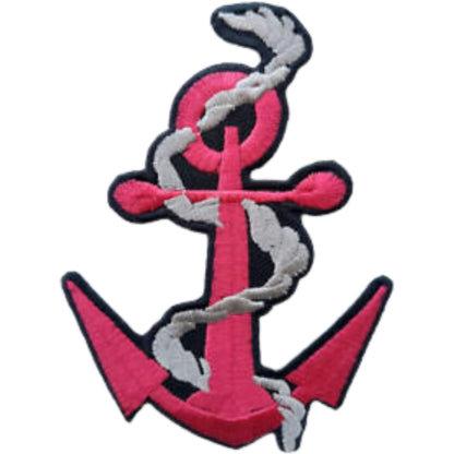 Anchor Logo Ship Embroidery Iron-On Patches for Clothing Sew-On Applique for DIY Crafts Denim Jackets Jeans Backpacks
