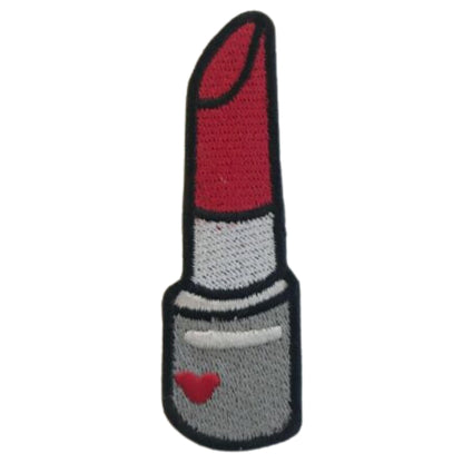 Red Lipstick Embroidery Iron-On Patches for Clothing Sew-On Applique for DIY Crafts Denim Jackets Jeans Backpacks