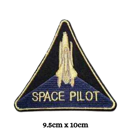 Space Pilot Embroidery Iron-On Patches for Clothing Sew-On Applique for DIY Crafts Denim Jackets Jeans Backpacks