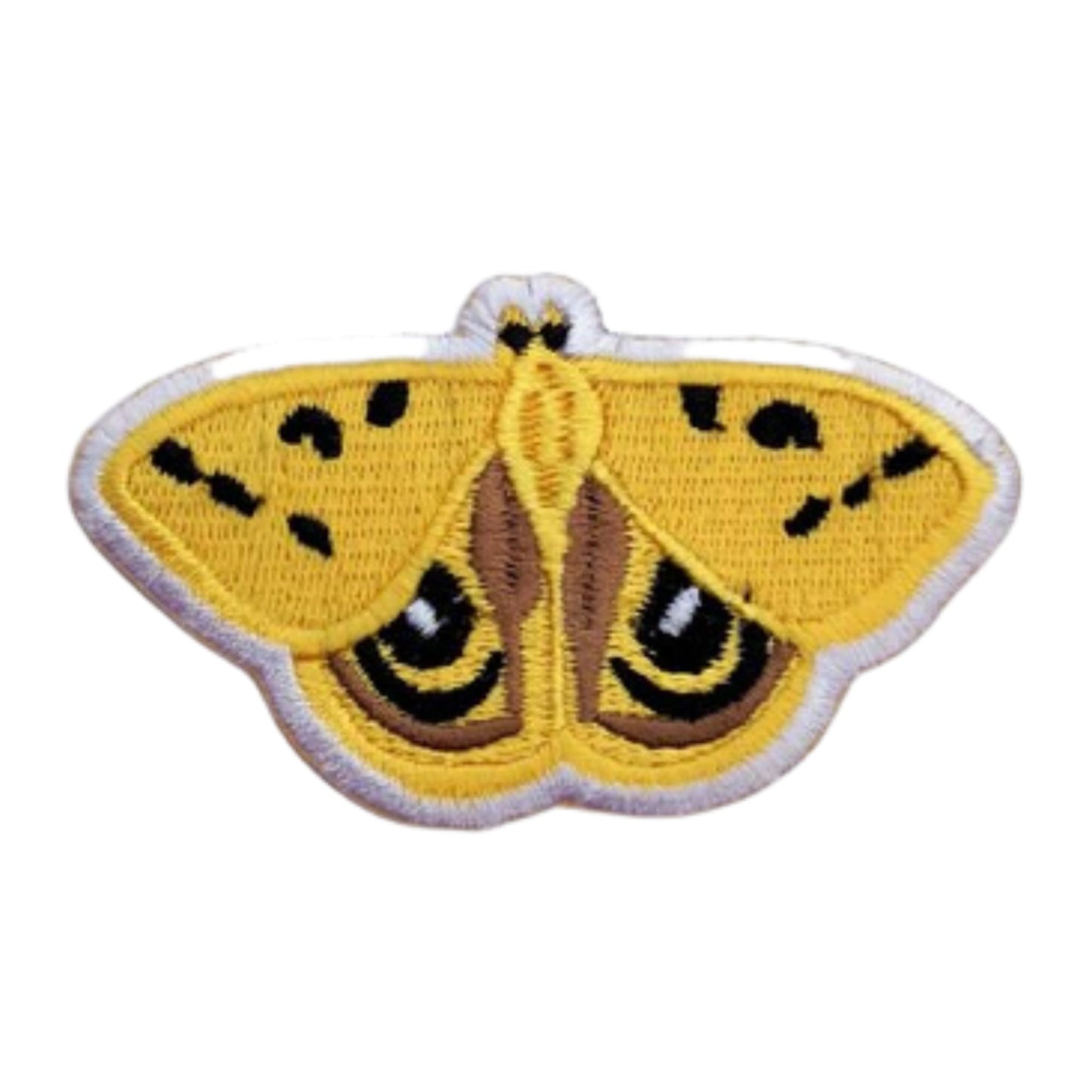 Yellow Butterfly Animal Embroidery Iron-On Patches for Clothing Sew-On Applique for DIY Crafts Denim Jackets Jeans Backpacks