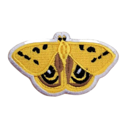 Yellow Butterfly Animal Embroidery Iron-On Patches for Clothing Sew-On Applique for DIY Crafts Denim Jackets Jeans Backpacks