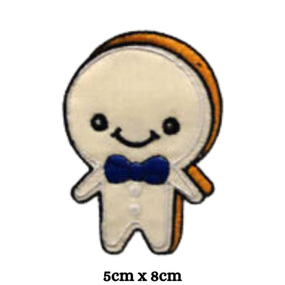 Smiley Cartoon Embroidery Iron-On Patches for Clothing Sew-On Applique for DIY Crafts Denim Jackets Jeans Backpacks