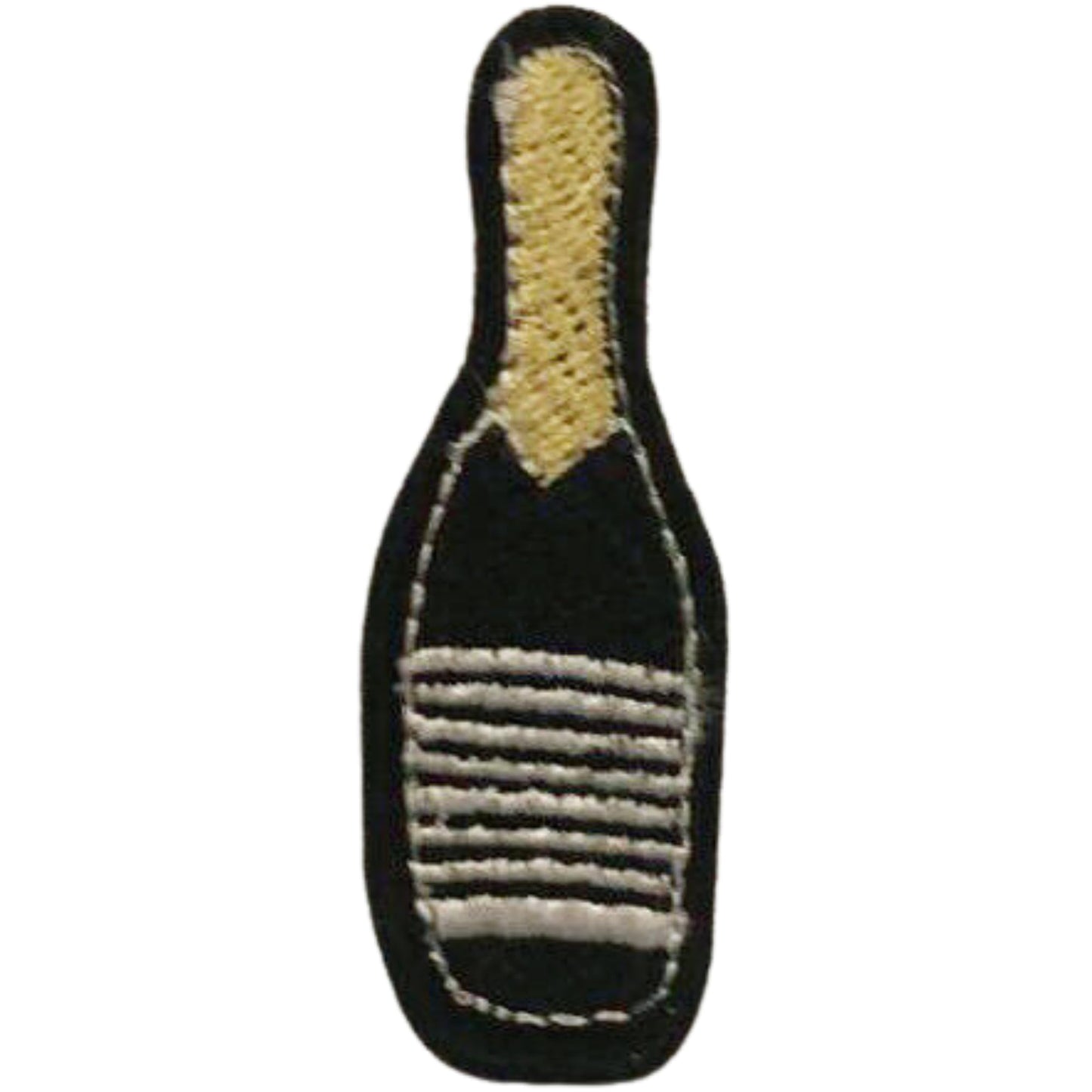 Champagne Bottle Embroidery Iron-On Patches for Clothing Sew-On Applique for DIY Crafts Denim Jackets Jeans Backpacks