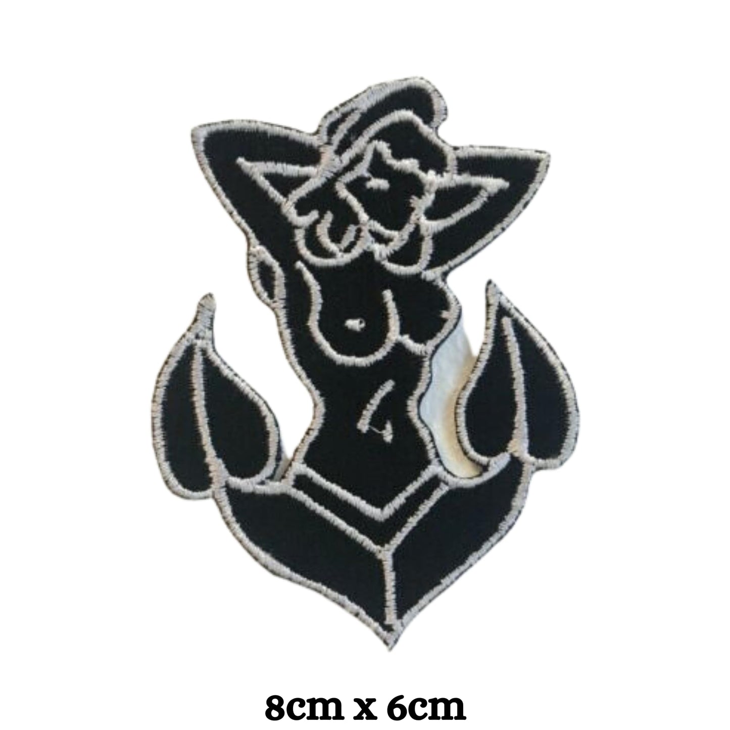 Sailor Clothes Fancy Dress Anchor Lady Embroidery Iron-On Patches for Clothing Sew-On Applique for DIY Crafts Denim Jackets Jeans Backpacks