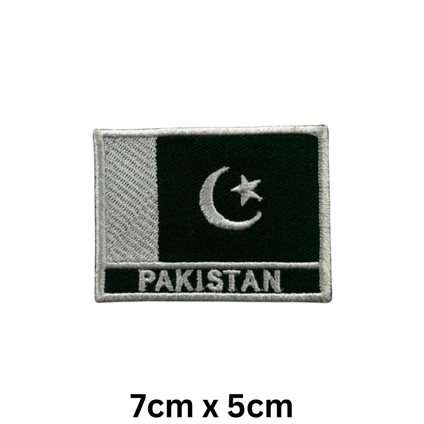 National Country Flag Iron On Patch, Set of 3, Embroidered Fabric Applique, 7cm x 5cm, Rectangular, United Kingdom Theme, for Jackets, Bags, Hats and Crafts (A-J)