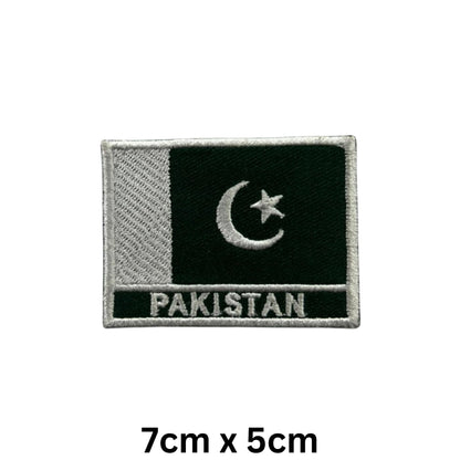 National Country Flag Iron On Patch, Set of 3, Embroidered Fabric Applique, 7cm x 5cm, Rectangular, United Kingdom Theme, for Jackets, Bags, Hats and Crafts (A-J)