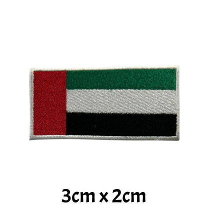 All Country Flag Patches (3 × 2 cm), Embroidered Iron-On/Sew On National Flags, Badge Traveler Gift Patch for Jacket, Backpack, Hat DIY Craft