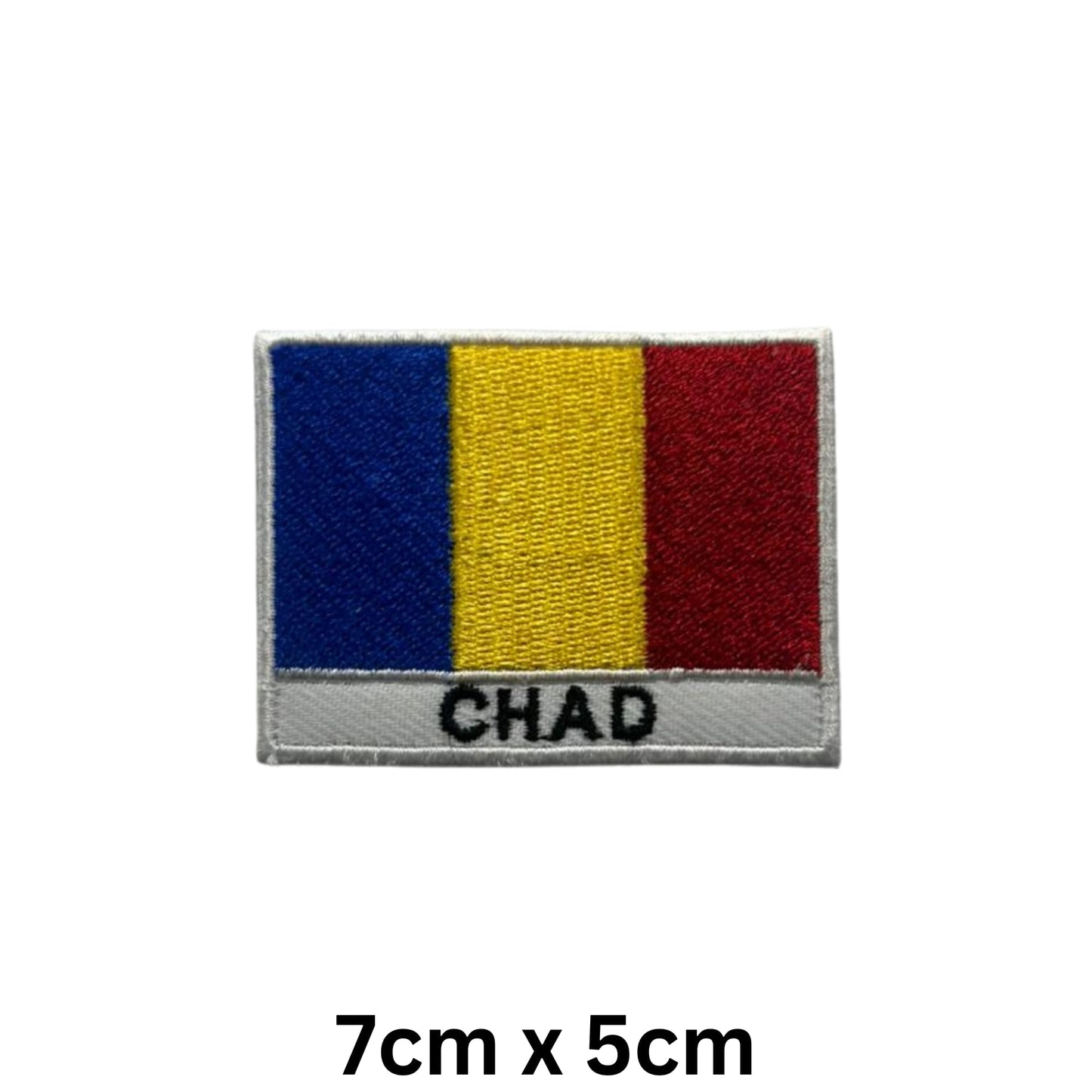 National Country Flag Iron On Patch, Set of 3, Embroidered Fabric Applique, 7cm x 5cm, Rectangular, United Kingdom Theme, for Jackets, Bags, Hats and Crafts (A-J)