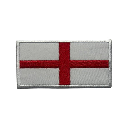 UK and England National Flag Embroidered Patches – Iron On/Sew On Badge in Different Shapes and Various Sizes for Jackets, Backpacks, Hats and DIY Crafts.