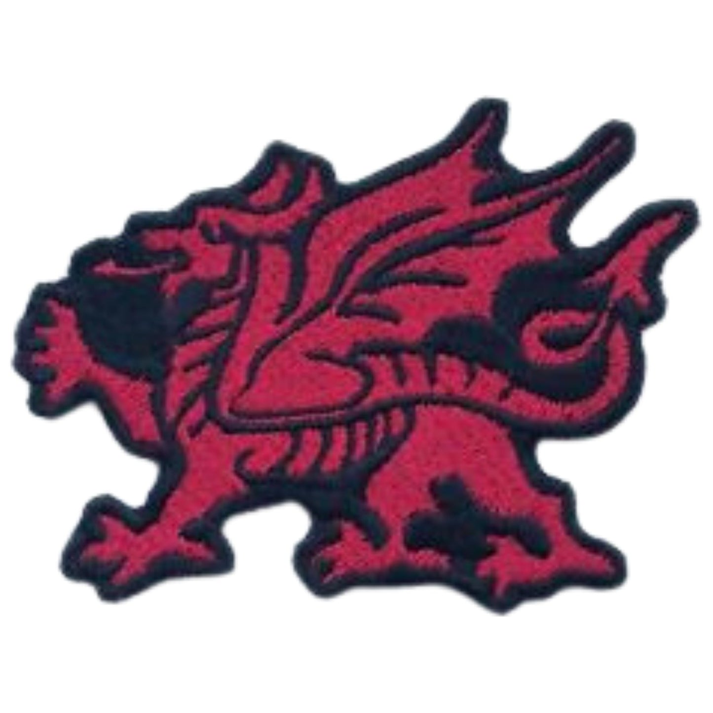 Fire Breathing Welsh Dragon Embroidery Iron-On Patches for Clothing Sew-On Applique for DIY Crafts Denim Jackets Jeans Backpacks
