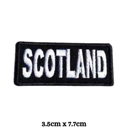 Scotland Badge Embroidery Iron-On Patches for Clothing Sew-On Applique for DIY Crafts Denim Jackets Jeans Backpacks