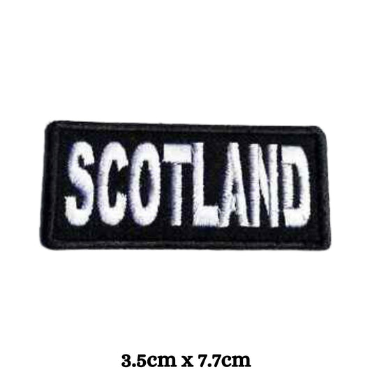 Scotland Badge Embroidery Iron-On Patches for Clothing Sew-On Applique for DIY Crafts Denim Jackets Jeans Backpacks