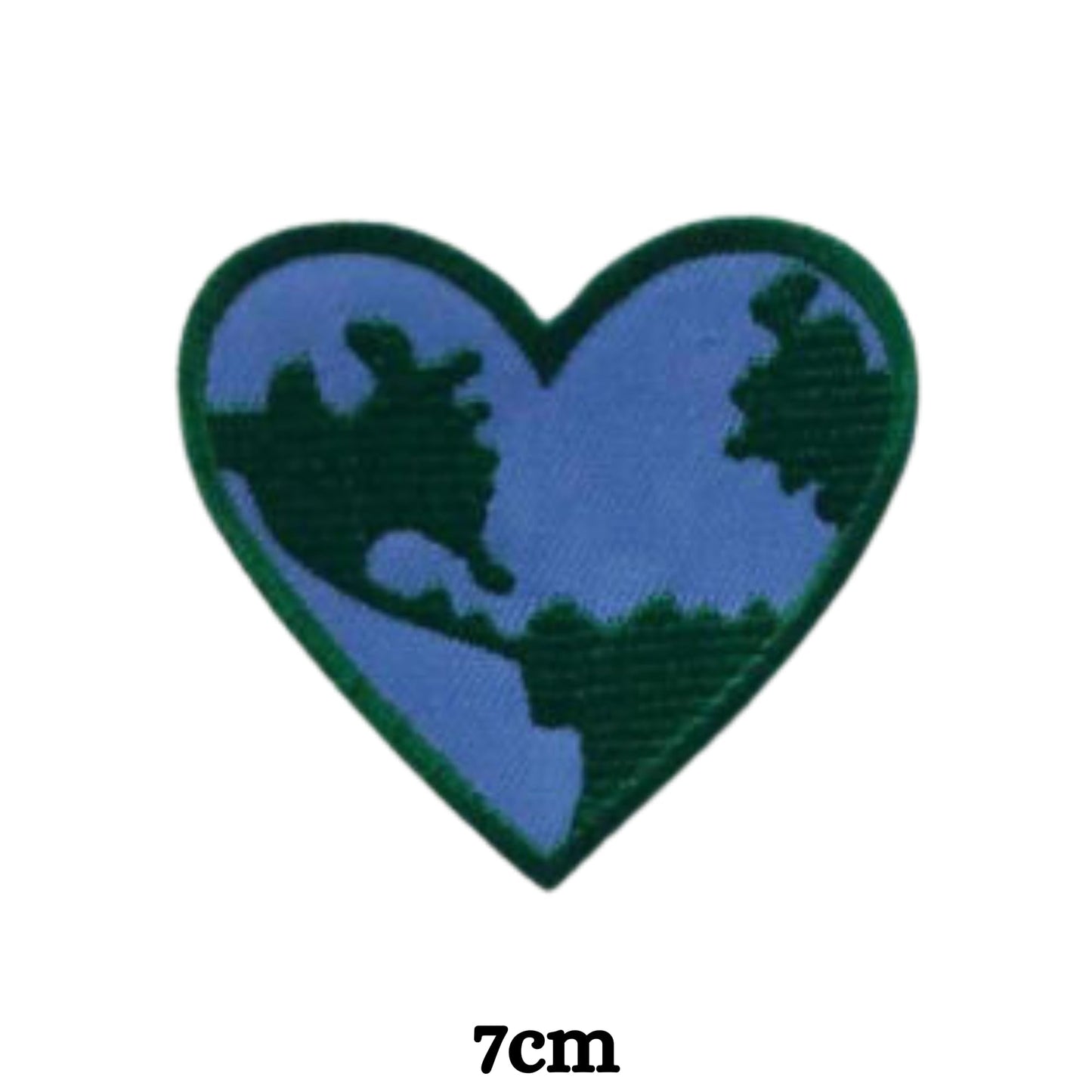 Colourful Heart Embroidery Iron-On Patches for Clothing Sew-On Applique for DIY Crafts Denim Jackets Jeans Backpacks