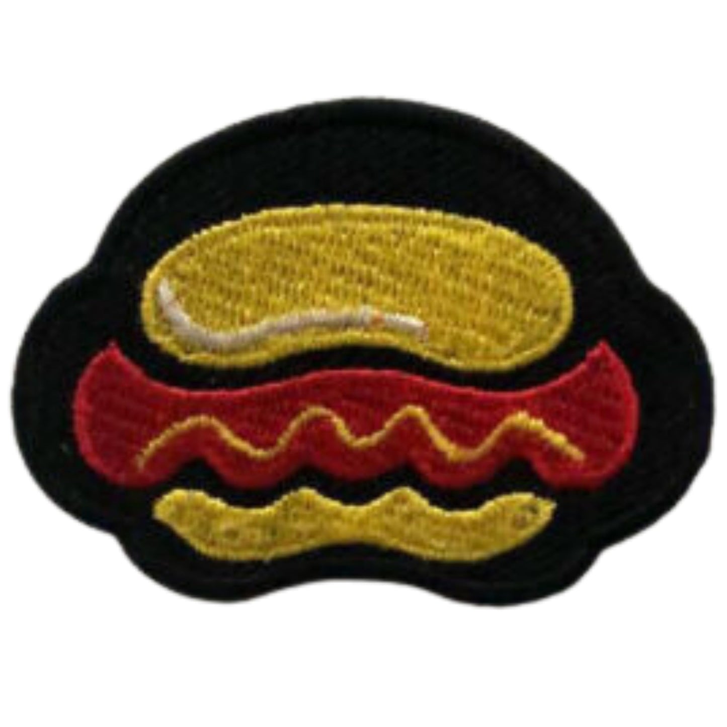 Hot Dog Embroidery Iron-On Patches for Clothing Sew-On Applique for DIY Crafts Denim Jackets Jeans Backpacks