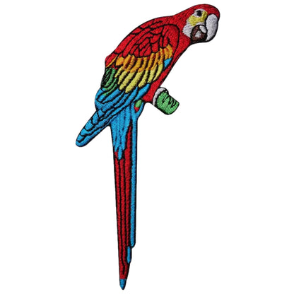 Parrot Embroidery Iron-On Patches for Clothing Sew-On Applique for DIY Crafts Denim Jackets Jeans Backpacks