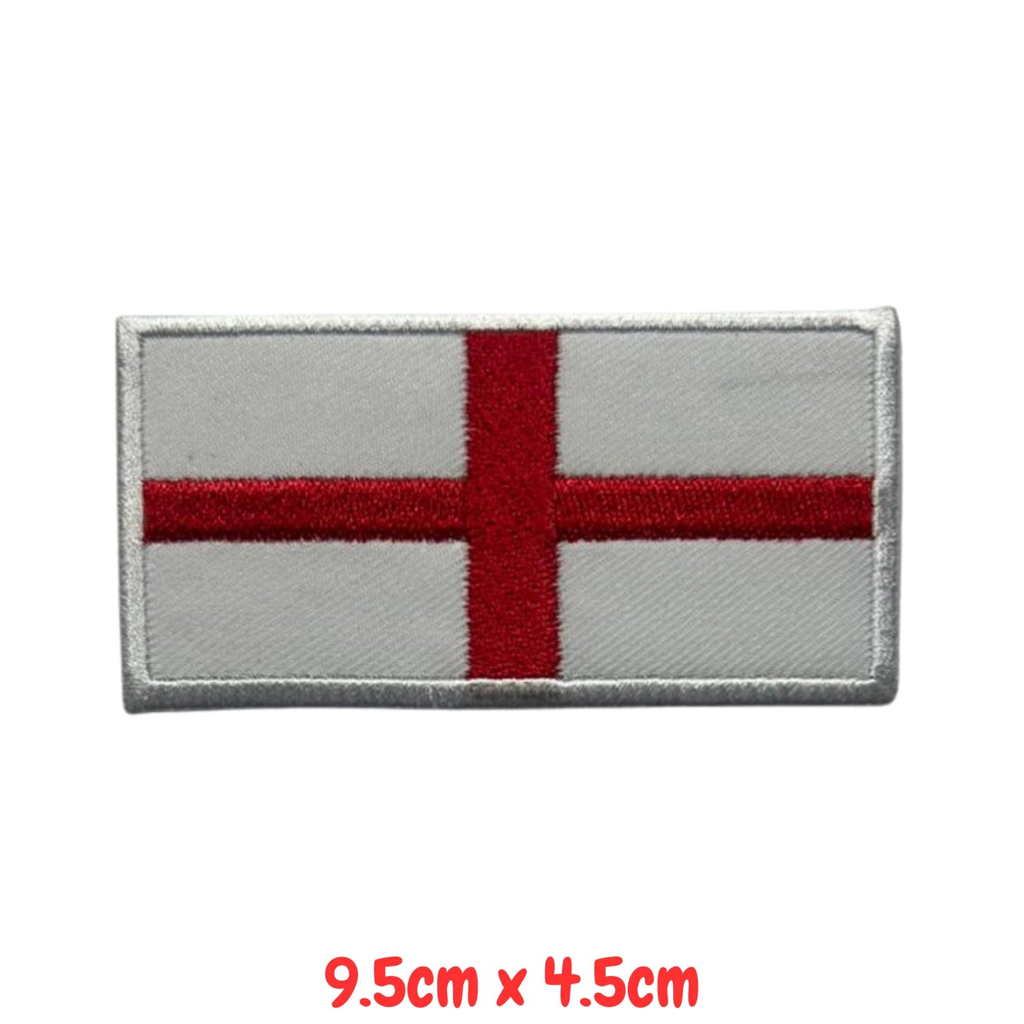UK and England National Flag Embroidered Patches – Iron On/Sew On Badge in Different Shapes and Various Sizes for Jackets, Backpacks, Hats and DIY Crafts.