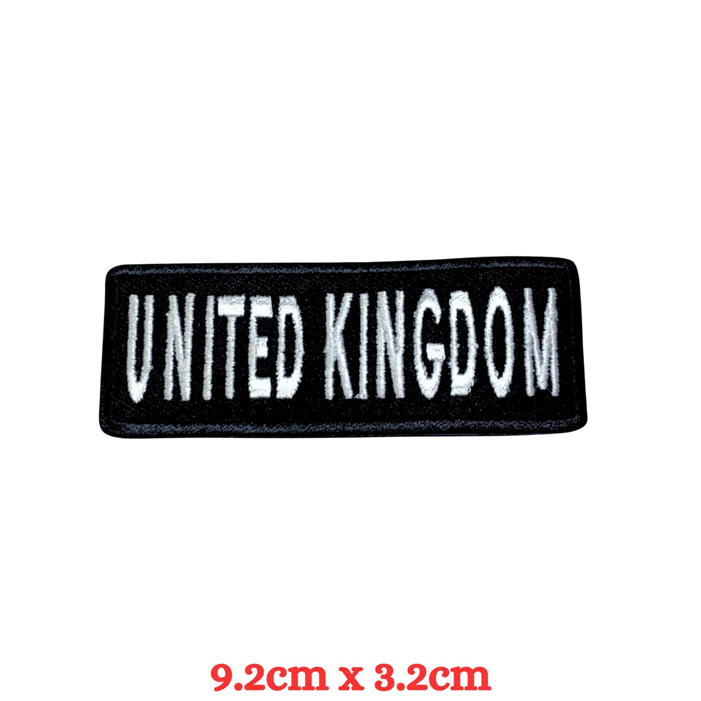 UK and England National Flag Embroidered Patches – Iron On/Sew On Badge in Different Shapes and Various Sizes for Jackets, Backpacks, Hats and DIY Crafts.