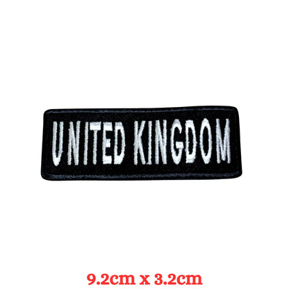 UK and England National Flag Embroidered Patches – Iron On/Sew On Badge in Different Shapes and Various Sizes for Jackets, Backpacks, Hats and DIY Crafts.