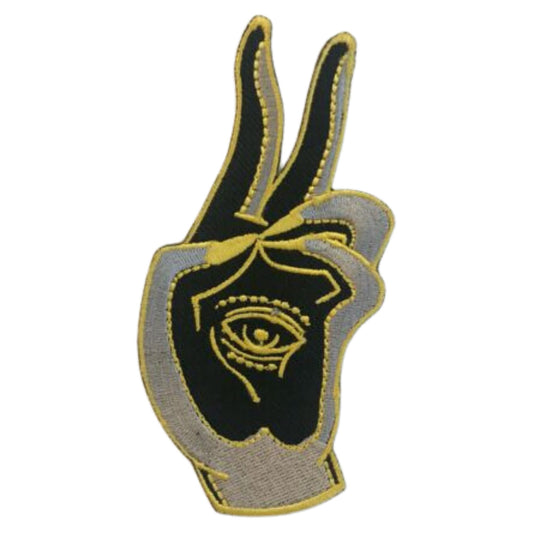 Lady Fingers with Eye Embroidery Iron-On Patches for Clothing Sew-On Applique for DIY Crafts Denim Jackets Jeans Backpacks