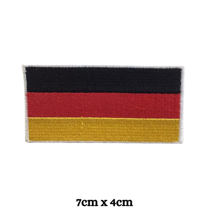Country Flag Embroidered Patch – Iron On / Sew On National Flag Badge | All Countries Available | Jacket, Backpack, Hat, Uniform – Choose Your Country (A-J)