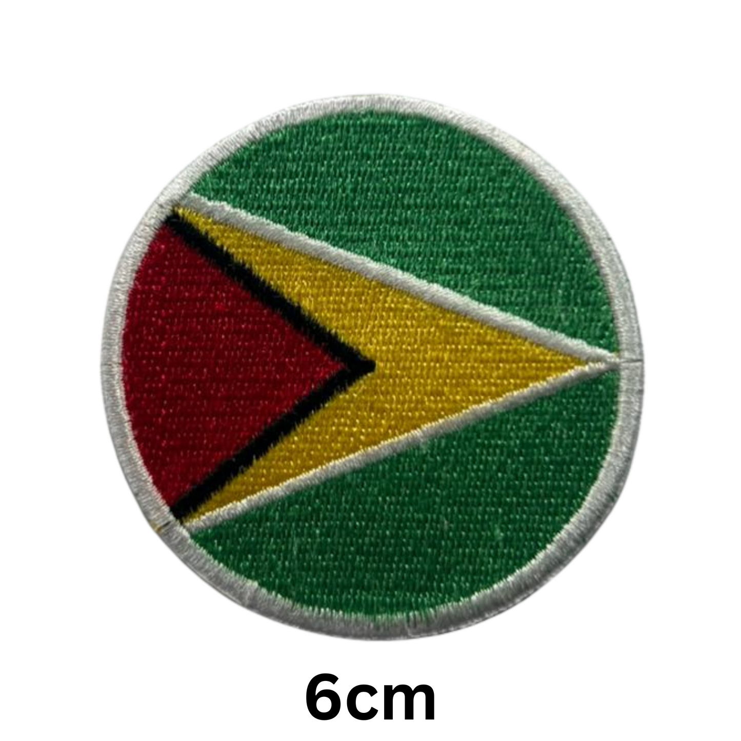Round Flag Patch – 6cm Circular Embroidered Iron On / Sew On National Flag Badge | All Countries | Tactical Military Emblem for Hats, Jackets, Backpacks, Uniforms – Choose Your Country (A-J)
