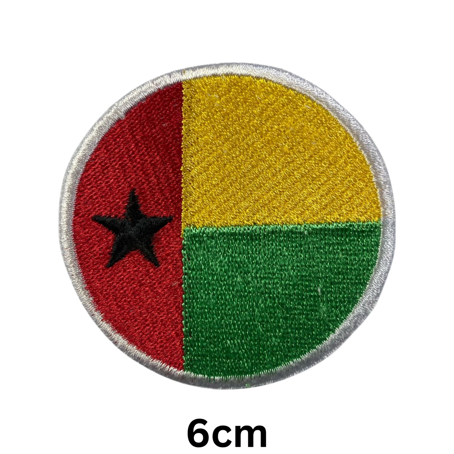 Round Flag Patch – 6cm Circular Embroidered Iron On / Sew On National Flag Badge | All Countries | Tactical Military Emblem for Hats, Jackets, Backpacks, Uniforms – Choose Your Country (A-J)