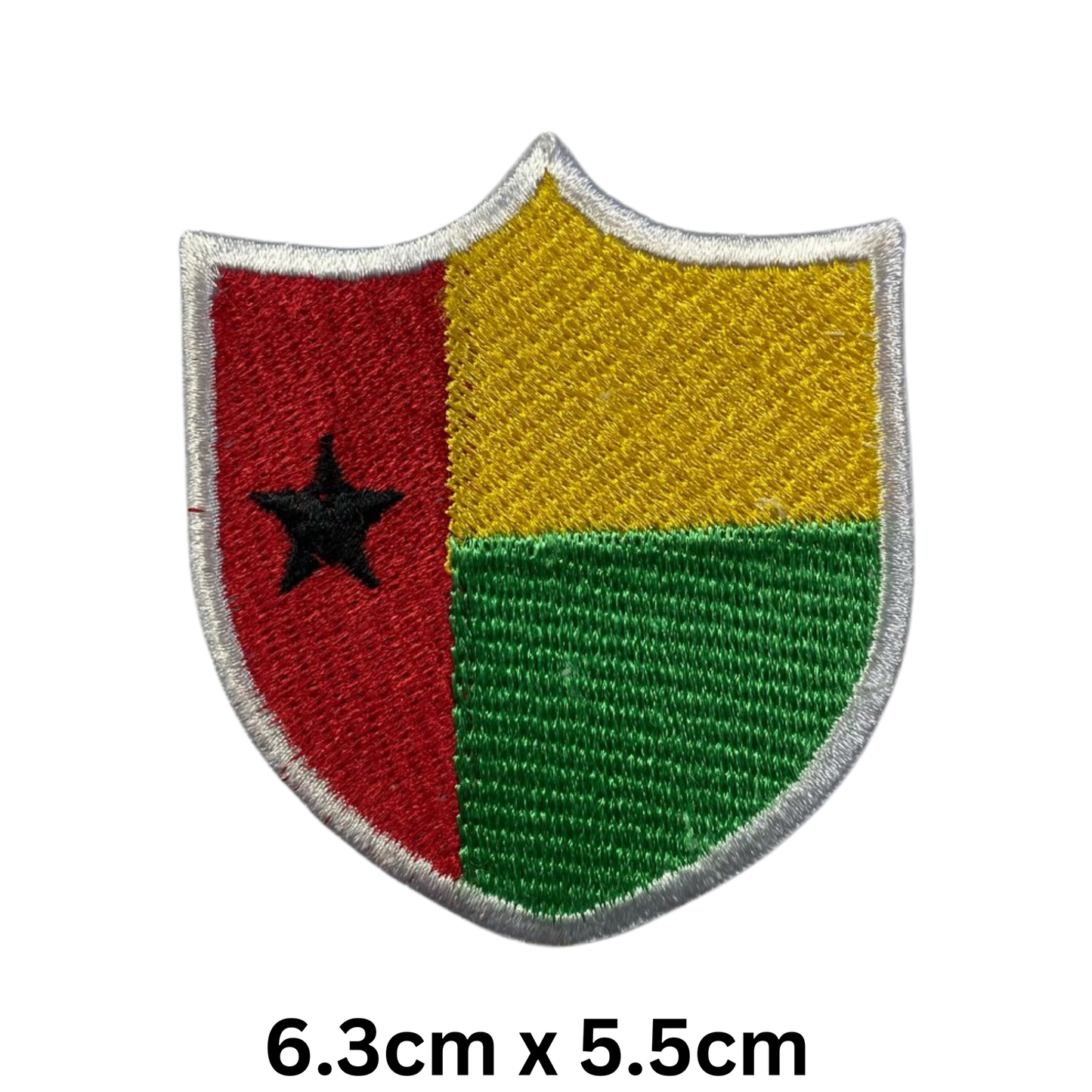 Shield Flag Patch – Embroidered Iron On / Sew On Shield Shaped National Flag Badge | All Countries Available | Heraldic Crest Patch for Jacket, Backpack, Biker Vest, Uniform – Choose Your Country (A-J)