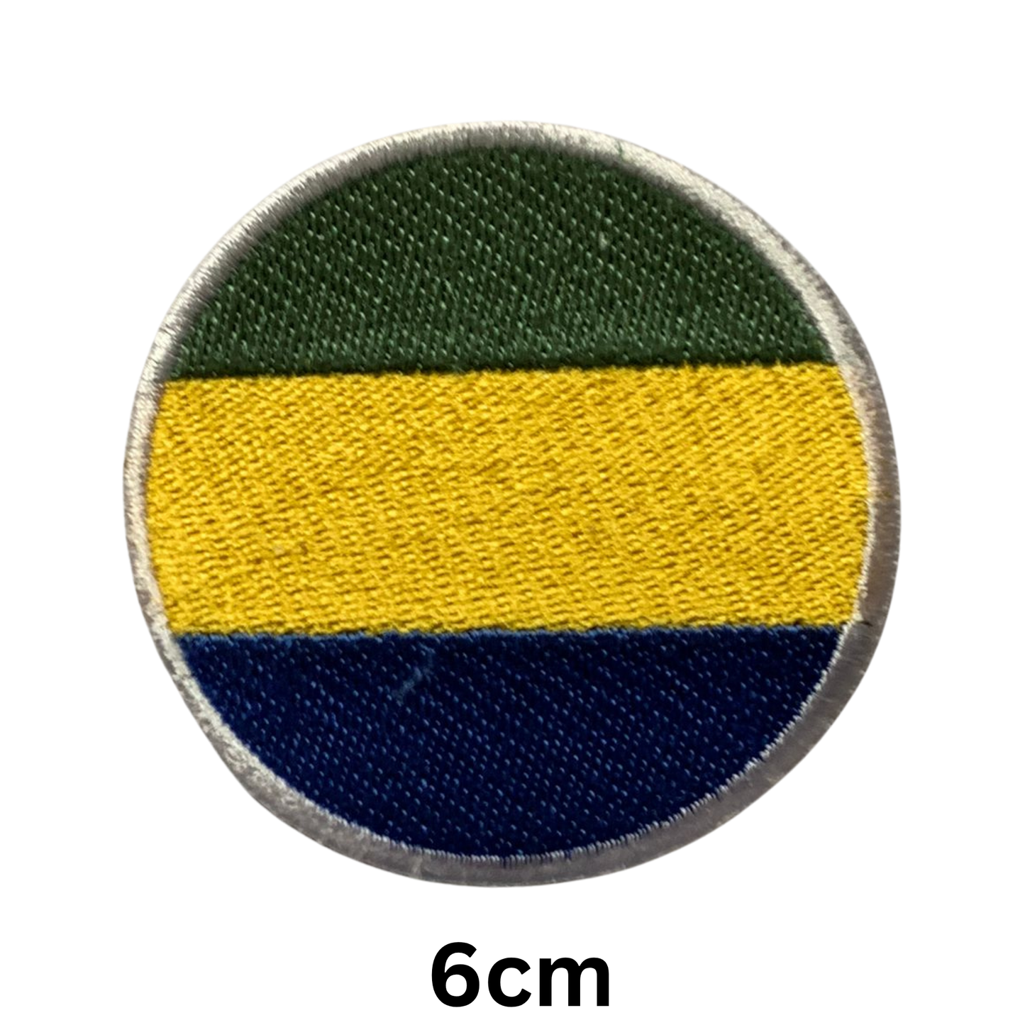Round Flag Patch – 6cm Circular Embroidered Iron On / Sew On National Flag Badge | All Countries | Tactical Military Emblem for Hats, Jackets, Backpacks, Uniforms – Choose Your Country (A-J)