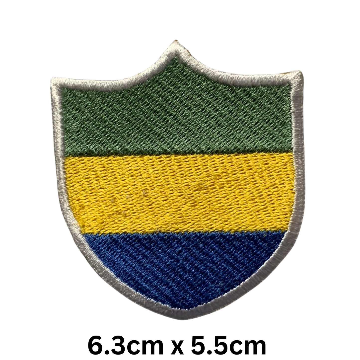 Shield Flag Patch – Embroidered Iron On / Sew On Shield Shaped National Flag Badge | All Countries Available | Heraldic Crest Patch for Jacket, Backpack, Biker Vest, Uniform – Choose Your Country (A-J)