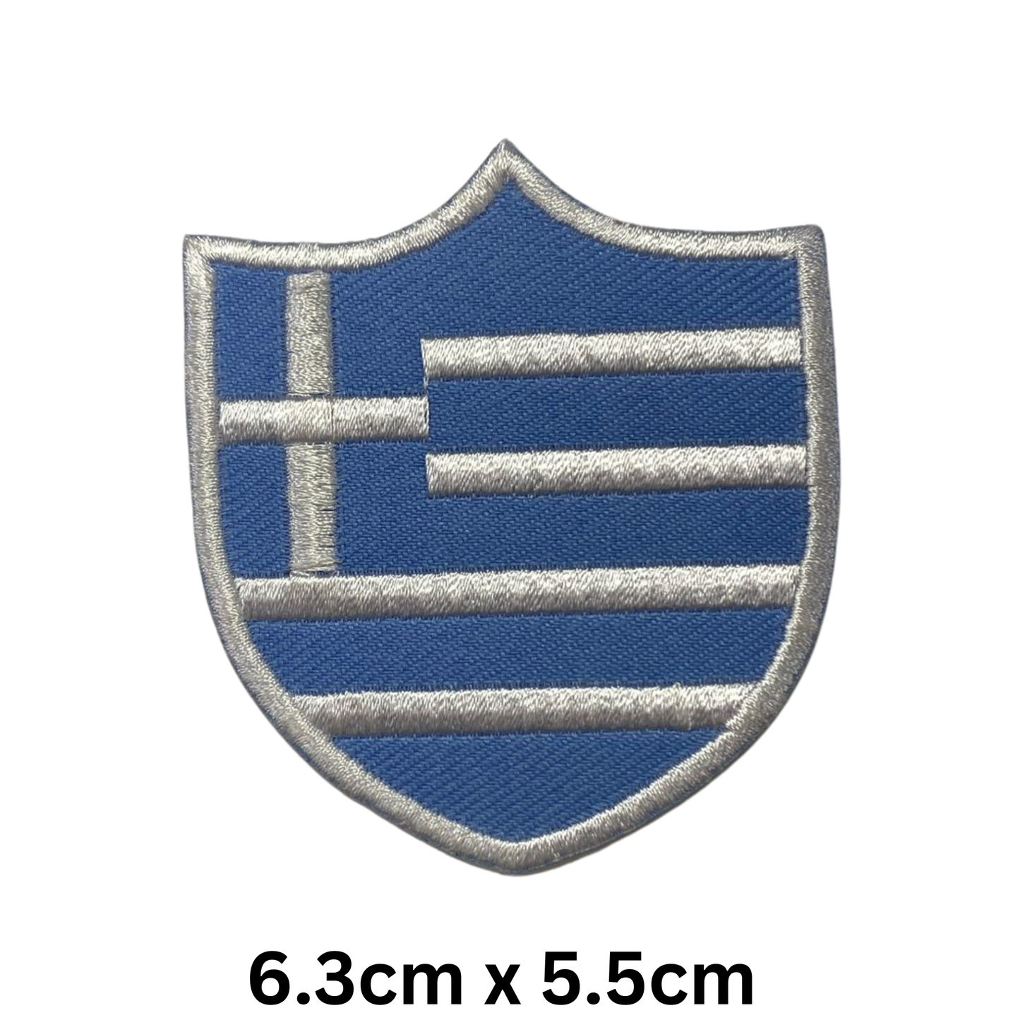 Shield Flag Patch – Embroidered Iron On / Sew On Shield Shaped National Flag Badge | All Countries Available | Heraldic Crest Patch for Jacket, Backpack, Biker Vest, Uniform – Choose Your Country (A-J)